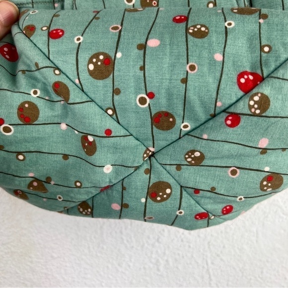 HANDMADE  SHOULDER BAG W/4 slip pockets. 2 Straps w/11” drop. Washable. Lined - Picture 3 of 7